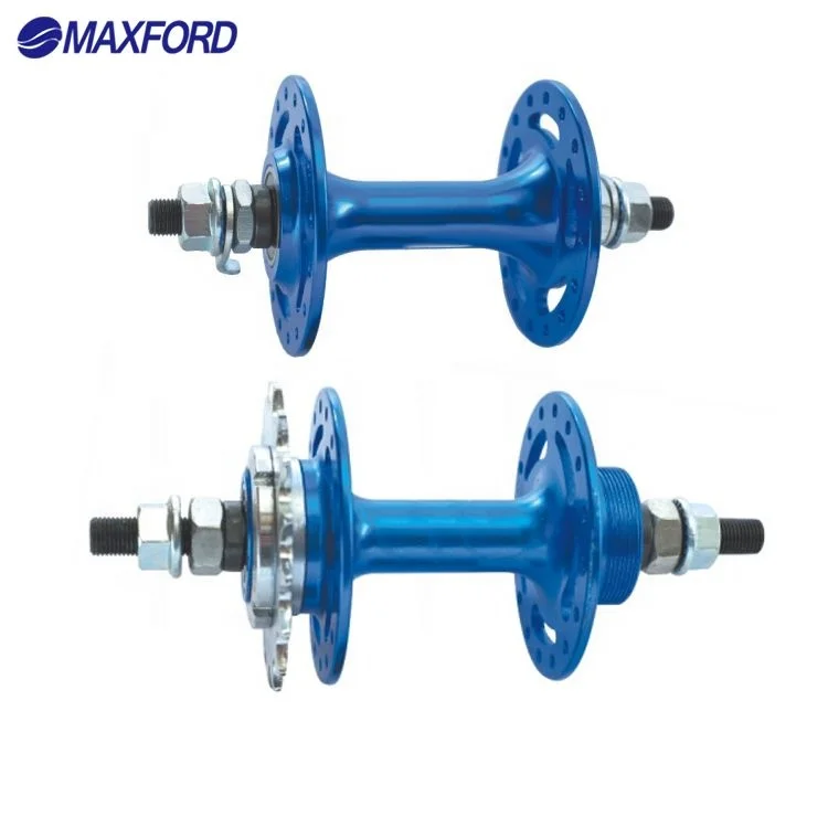 MAXFORD Bicycle Hub for Fixie Bike Nut type Aluminum Hub for Fixed Gear Bike Track Bike Sealed Bearing 32H 36H Freewheel Hub