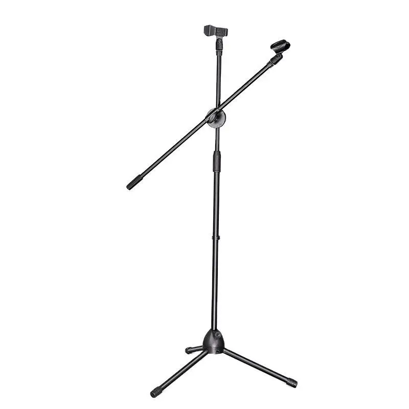 2023 популярный горячая Распродажа живой штатив стойка для микрофона с Двойным Зажимом