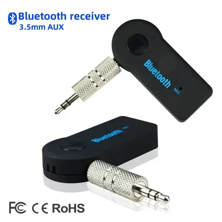 New design Aux bluetooth Adapter Car portable hands-free bluetooth 5.0 audio Transmitter Receivers Bluetooth audio receiver