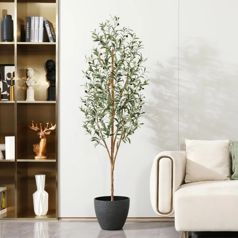 Chinese Suppliers Custom Artificial Faux Green Large Detachable Olive Tree 180 cm For Living Room