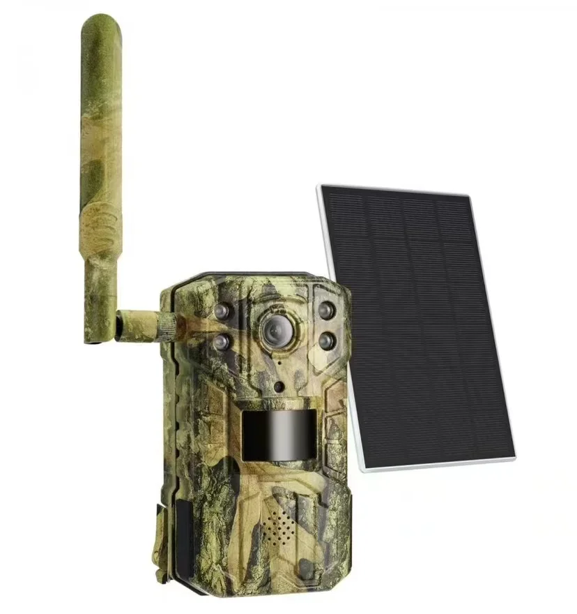 14MP Support Solar Powered Lithium Battery Outdoor 4G Hunting Camera Infrared Night Vision Wireless Game Hunting Camera