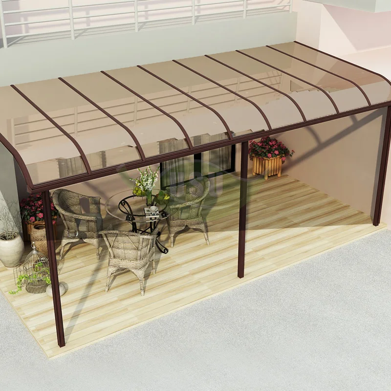 USU 3*3 Canopy Rain Awning With UV-Coating Rainproof patio Canopy Set