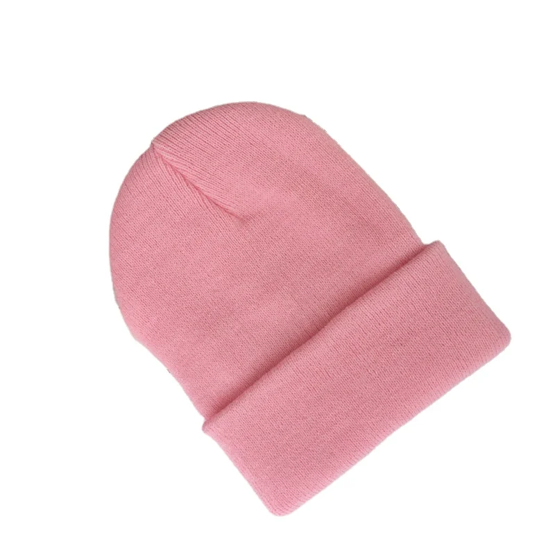 Wholesale In stock 2022 Winter Hats Men Women Unisex Baby Kids Children Toddler beanie hats custom logo Embroidery Knitted Hat