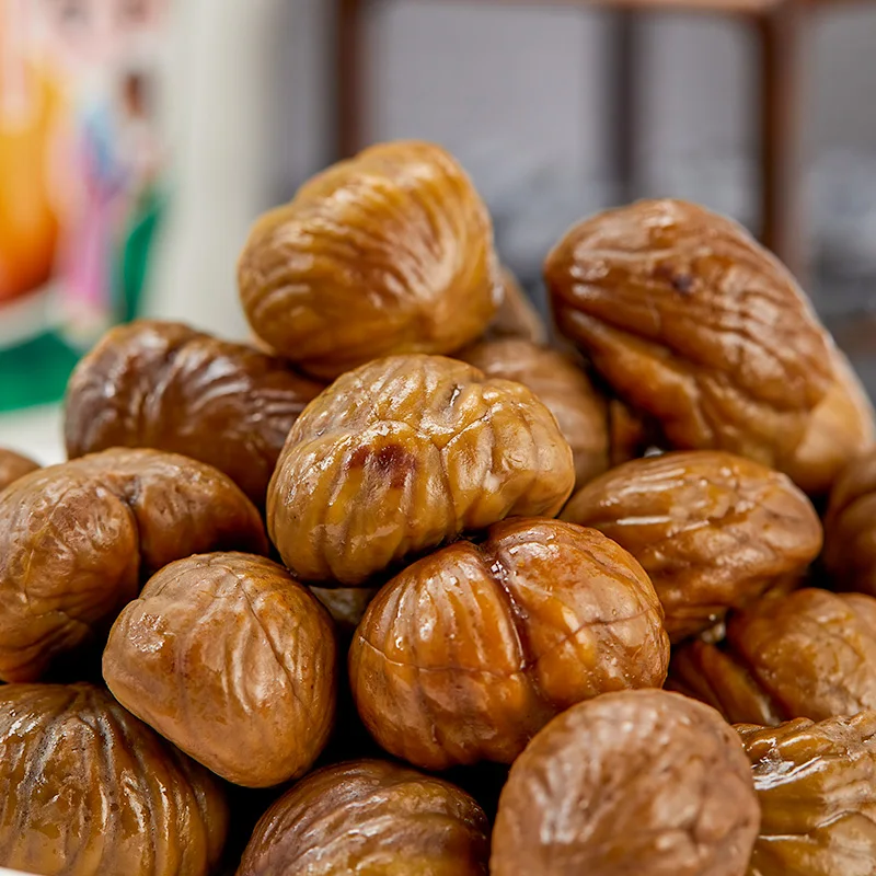 Hot sale whole chestnuts roasted & peeled organic sweet baked chestnuts food