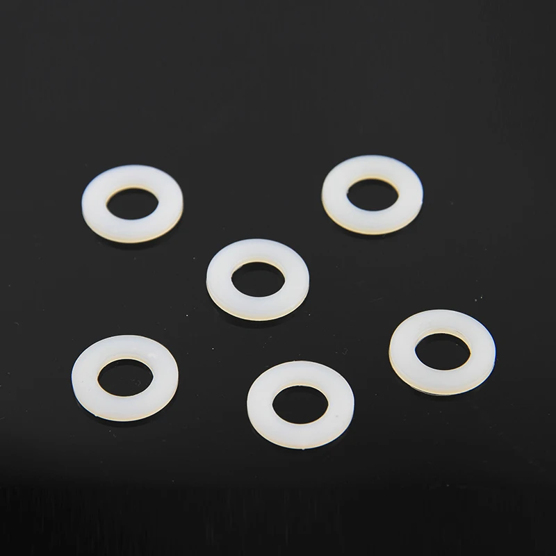 Thick Plastic For Roofing Nails Nylon M6M8 Clear Flat High Heat Resistant nylon washer Round Delrin Washer Rubber Insulation Pom