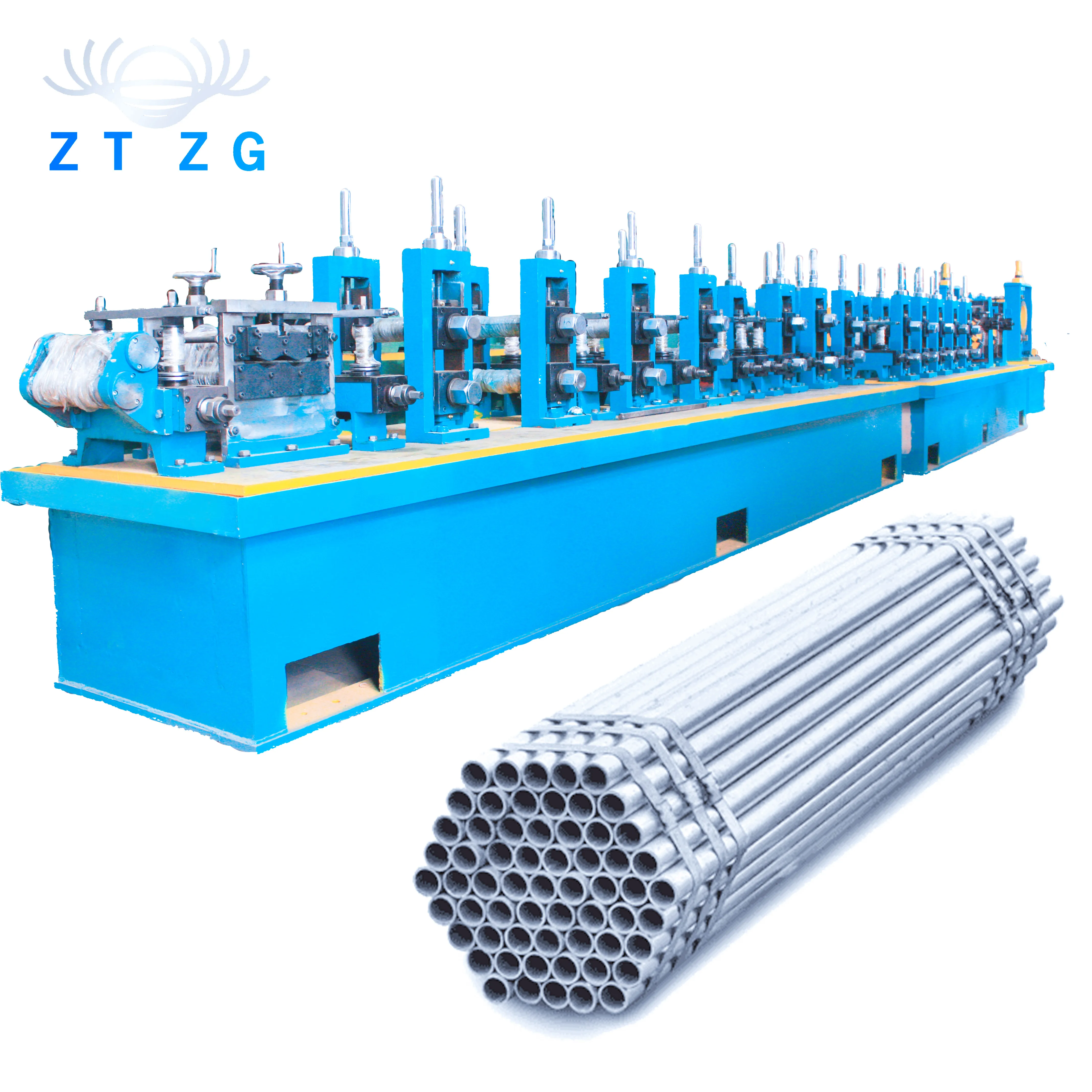 Трубная мельница ASTM A 53 машина для производства ВПВ ZTZG Высококачественная Быстрая Производительность 25000 тонн в год трубная