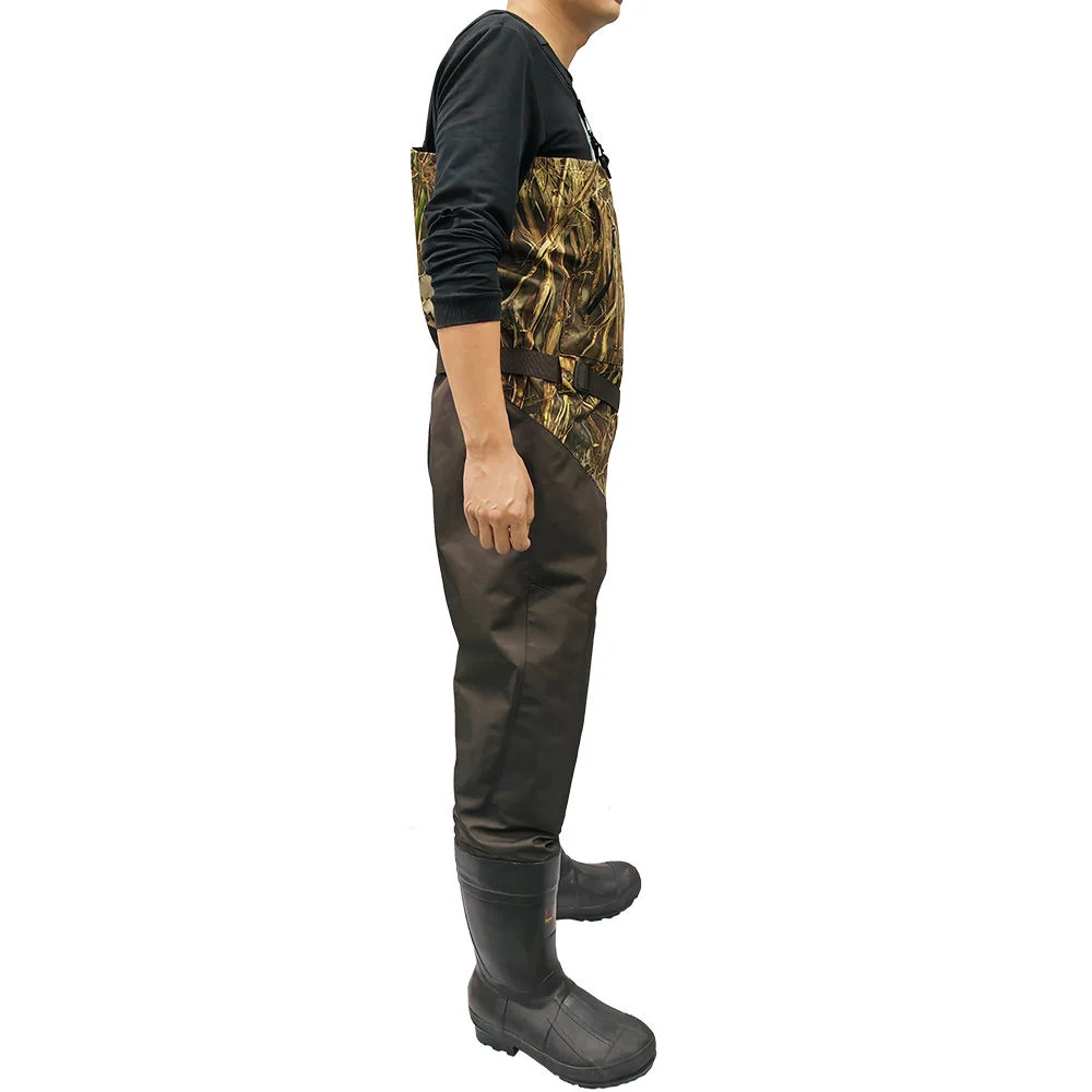 Duck Hunting Waders Max 7 Camouflage Brown Wading Pants 1200g Insulation Waterproof Boots Zipper Neoprene Fly Fishing Wader