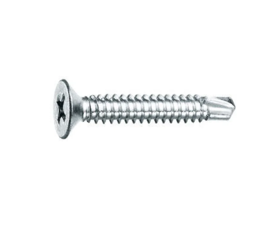 Flat Head Phillips Self Drilling Screw Sheet Metal Tek Screws, 304 Stainless Steel#8*3/4'