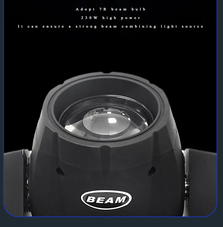 230W Beam Light Auto-rotate Scan Moving Head Spot Lamp Professional Dj Equipment Dmx 230 Led Stage Lighting