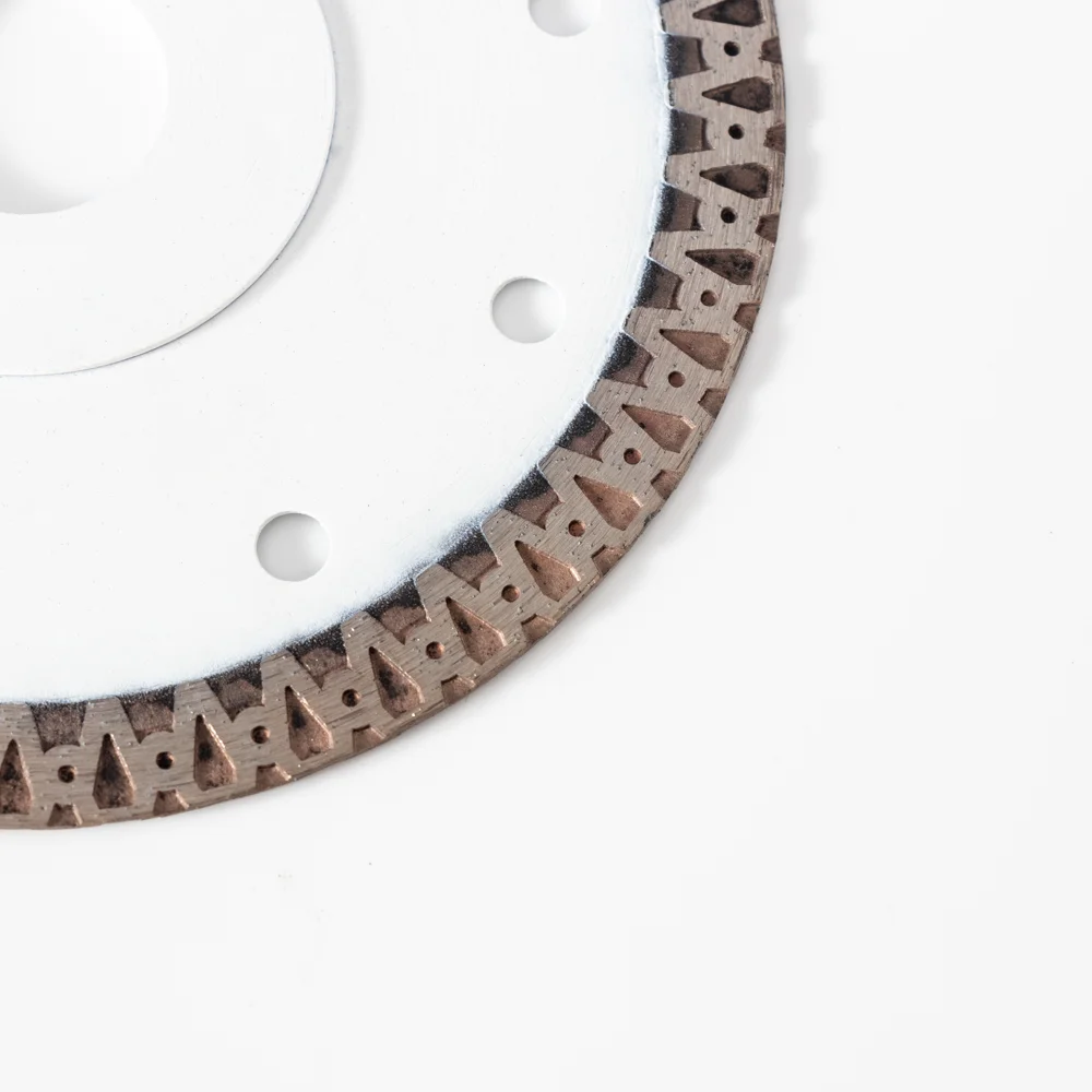 4.5inch115mm diamond blade hot press super thin A-turbo diamond saw blade cutting disc with flange for tiles ceramic porcelain