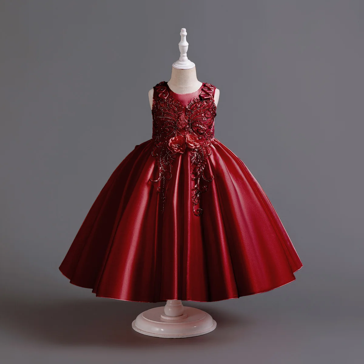 X51   Party Normal Frock Designs Flower Girl Latest Children Princess High Quality Birthday Party Dress