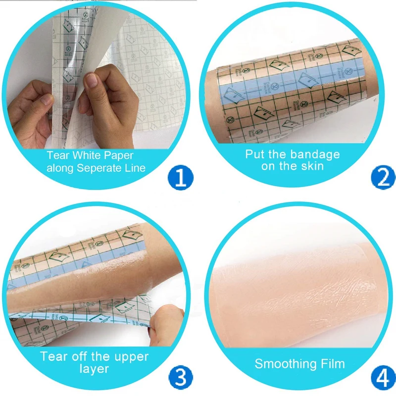Tattoo Aftercare Waterproof Bandage Transparent Film Dressing Second Skin Healing Protective Clear Adhesive