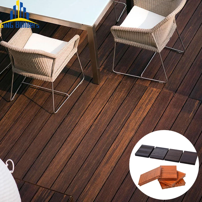 Износостойкий деревянный бамбуковый пол от производителя Ging, износостойкая бамбуковая плитка по оптовой цене