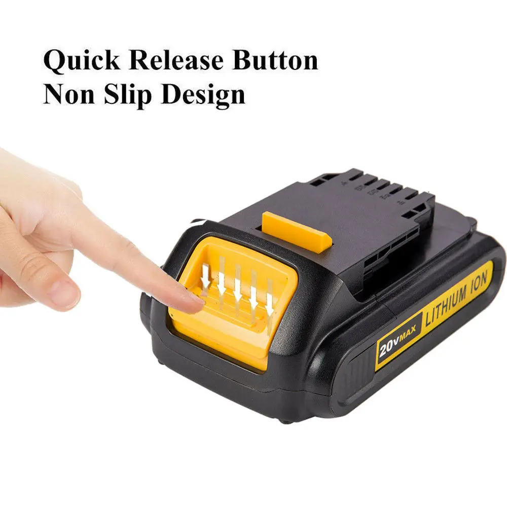 Для DeWalts 20 V вольт Max 3.0AH литий-ионный аккумулятор DCB200 DCB206