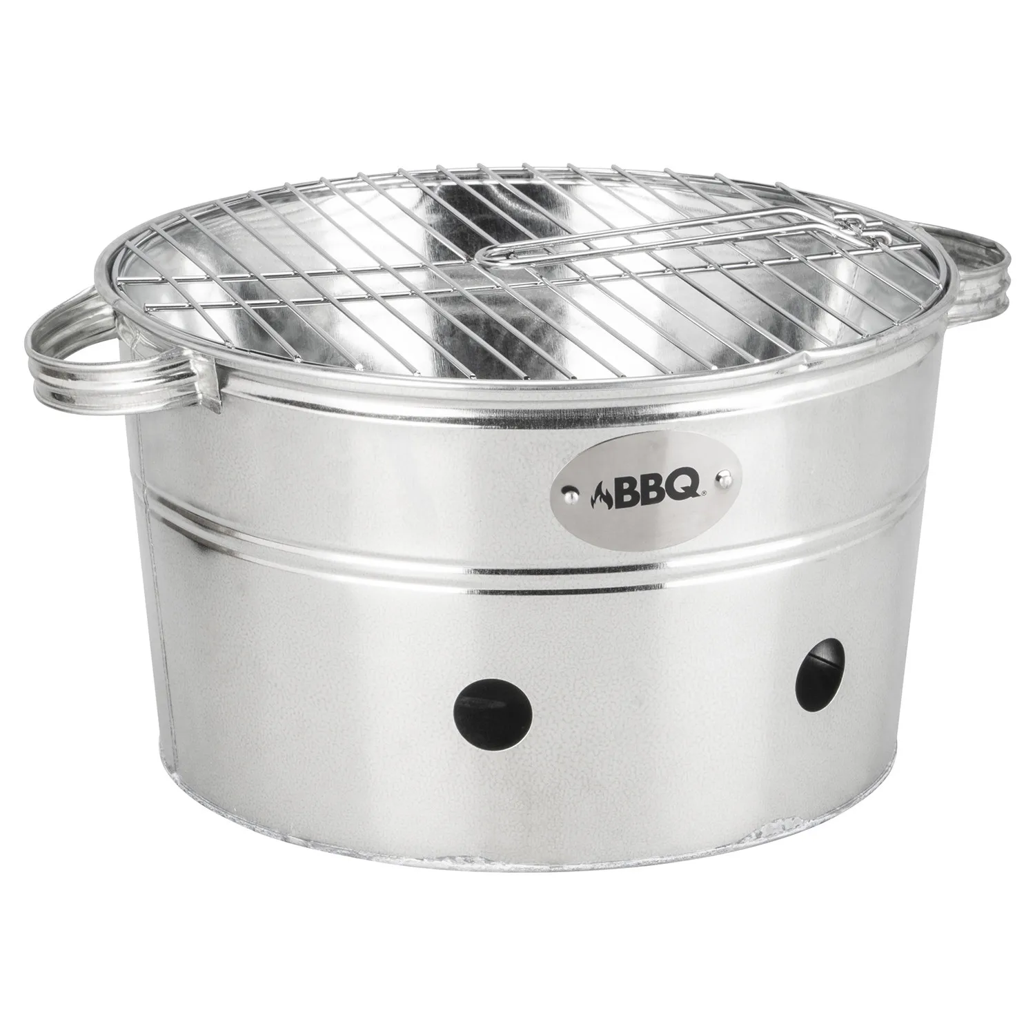 Portable  outdoor Barbecue Grill Galvanized Steel cooking tools Charcoal BBQ Grill Bucket with handle