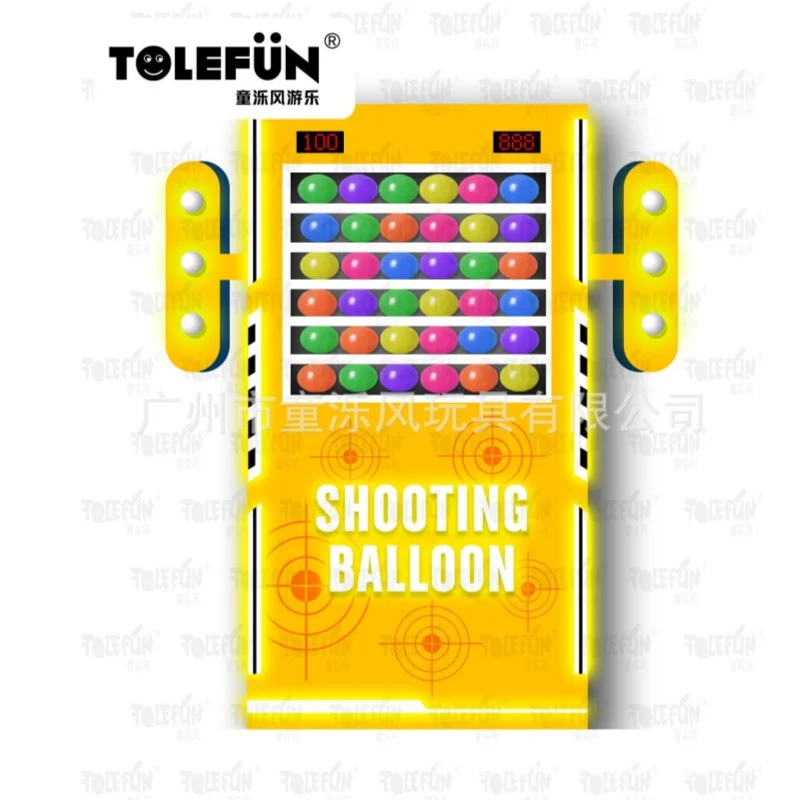 Tolefun Shooting Fun Fair Electronic Laser Shooting Target Commercial Small Carnival Booth Games Balloon Bust