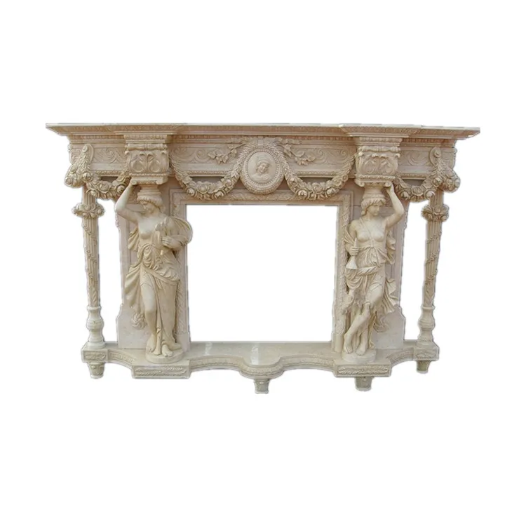 Marble decorative fireplace mantel fireplace water steam double sided fireplace mantel dark marble
