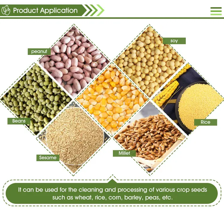 High Quality Soybean Wheat Maize Seed Cleaning And Grading Machine Equipment