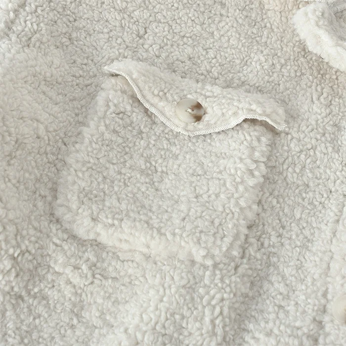 Free Shipping Hot Sale Winter Cozy Solid Color Single-breasted Warm Coat Women Lambswool Coat