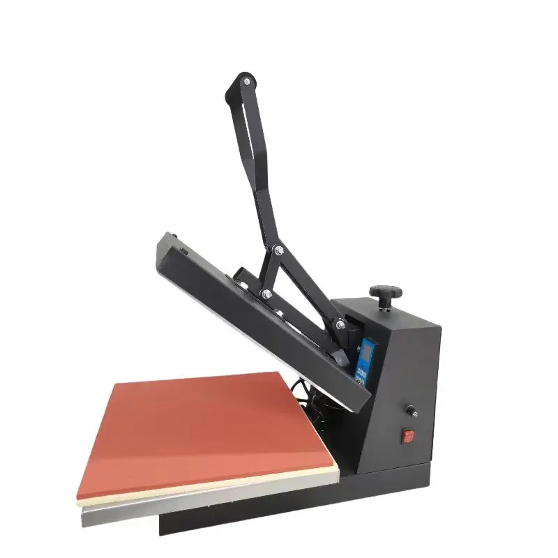 High pressure flat manual hot press hot transfer printing machine  t-shirt printing