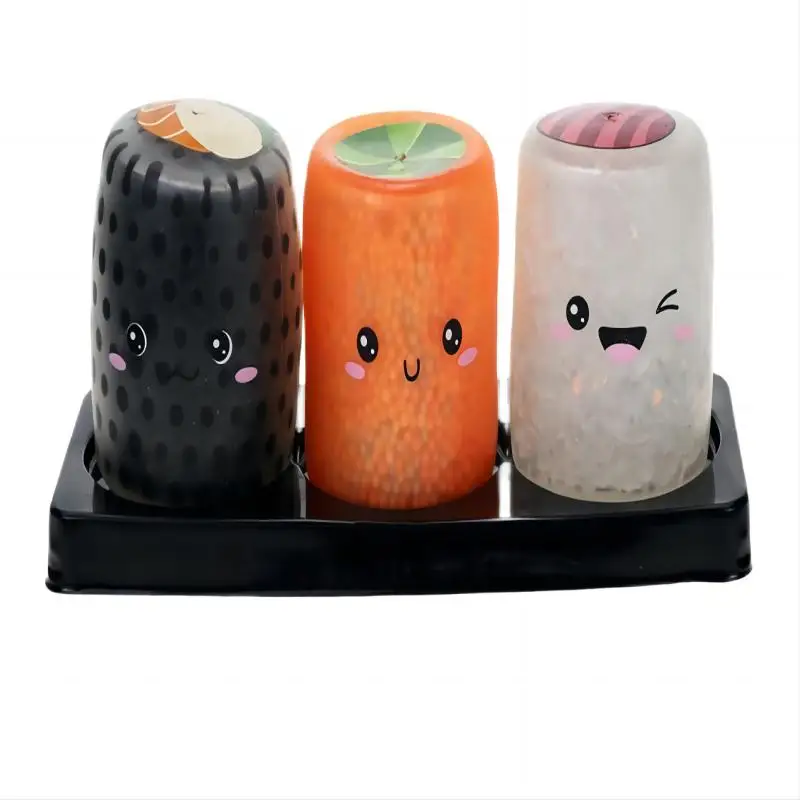 2023 tongjia wholesale imitative seafood squishy Sushi squeeze toys anti stress food squishy stress relief food squishy toy