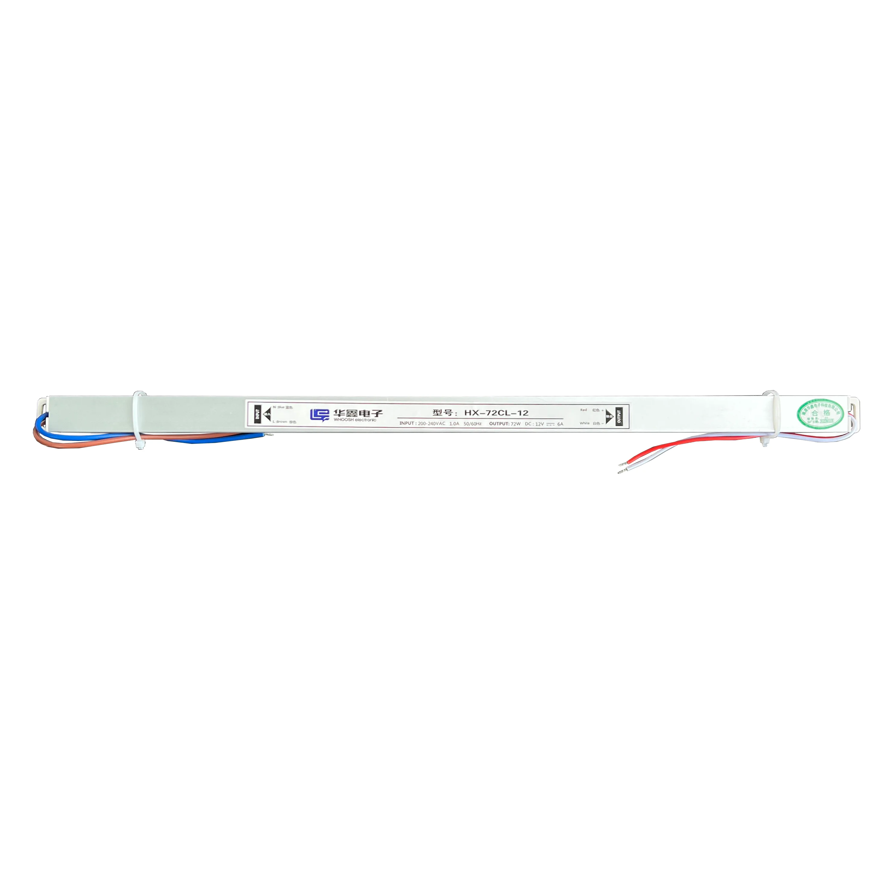 HX-72CL-12 New Quality Ultra Slim 72W Switching DC 12V 6A for LED Light Box 3 Years Warranty for lighting led strip power supply