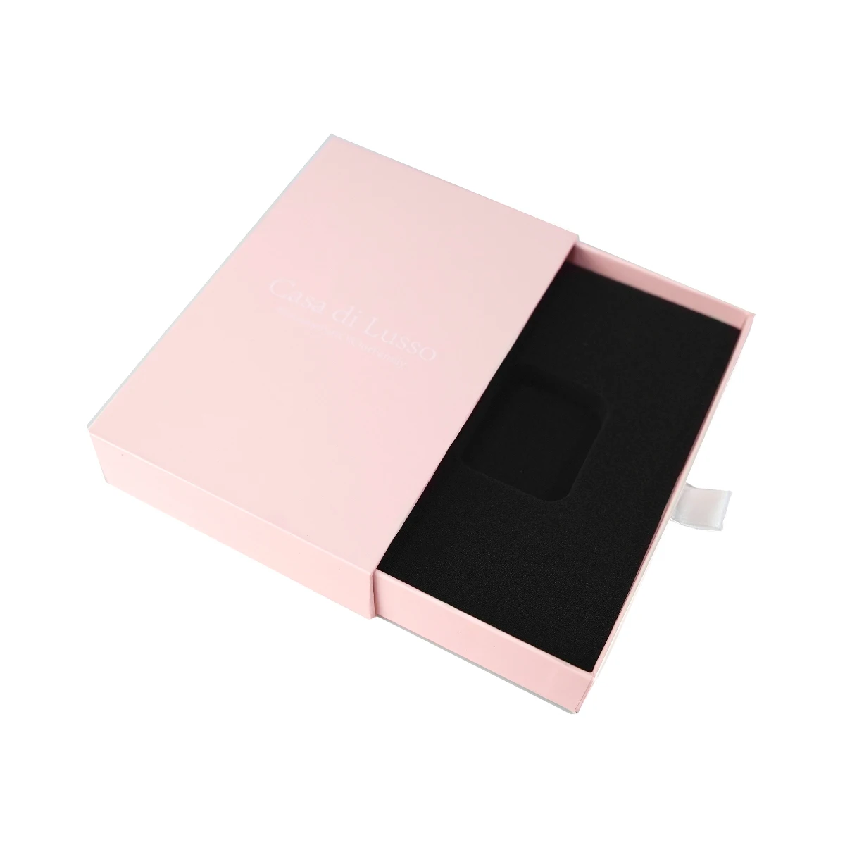 Custom size luxury rigid slide out drawer box mobile phone case box Retail phone case package box