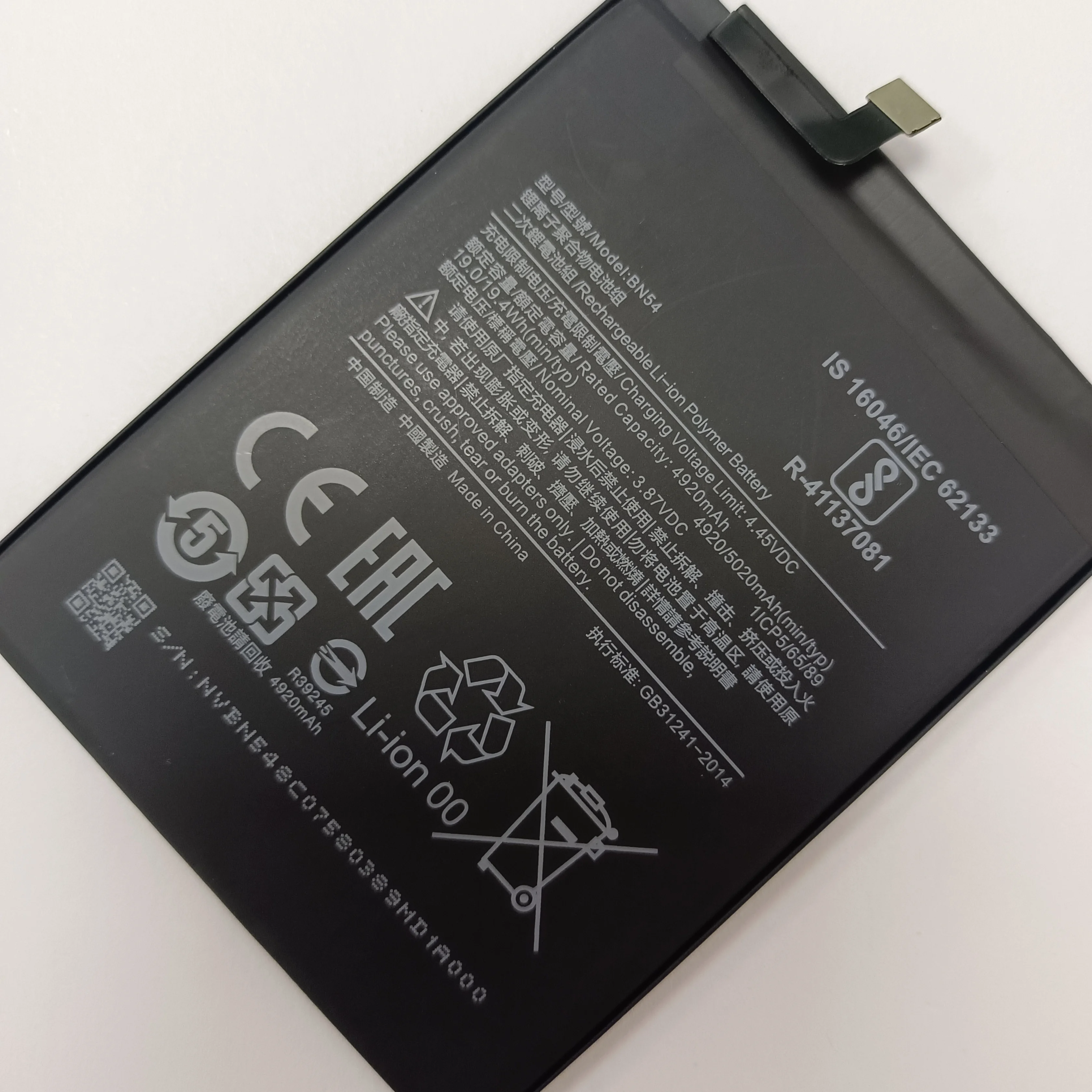 oem 100% Original BN54 for Xiaomi redmi note 9 10 pro 4X Redmi 9 Prime Poco M2 5020mAh High Quality Replacement Phone Battery