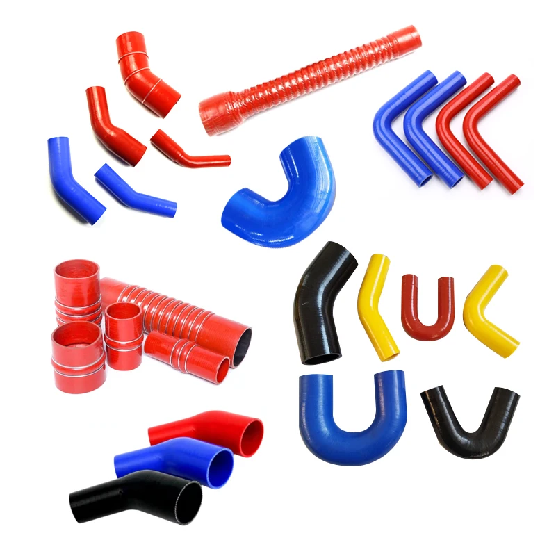 Customized Colorful U T Y Shape Automobile 45 90 135 degree turbo silicone connector Radiator Rubber Hose Pipe for Car