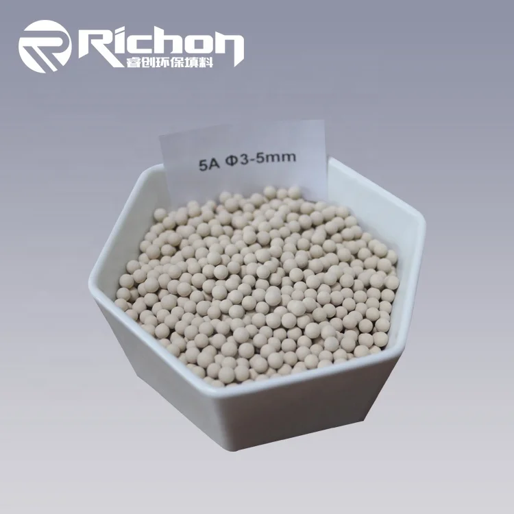1.7-2.5mm Sphere Zeolite Molecular Sieve 5A  For Gas Purification