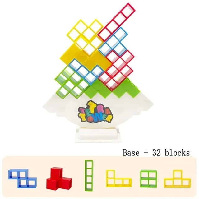 Kids Balance Building Blocks Toy Balance Stacked Tower Game Swing High Russian Building Blocks Stack Children Brick Toys