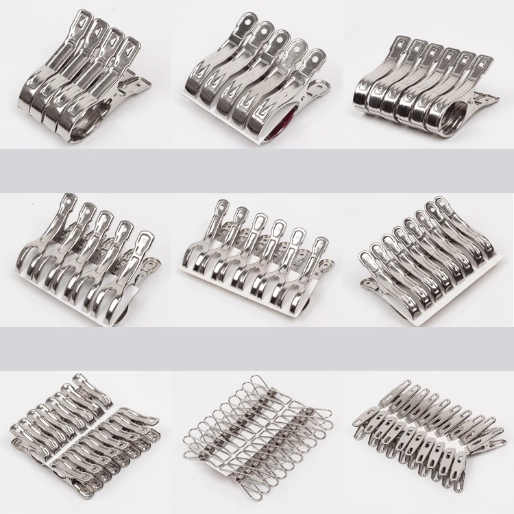 Multi-Style Stainless Steel Quilt Clip, Clothes Pegs, Windproof Clip