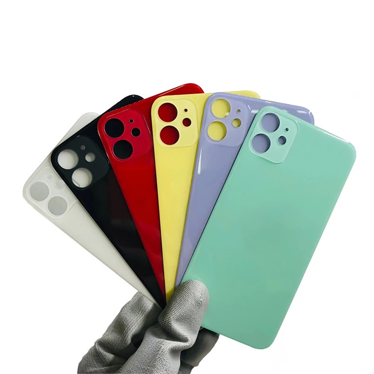 Hot Sale Color big hole back cover Housing Replacement glass For iPhone 6 7 8 11 12 Pro Max XR X XS