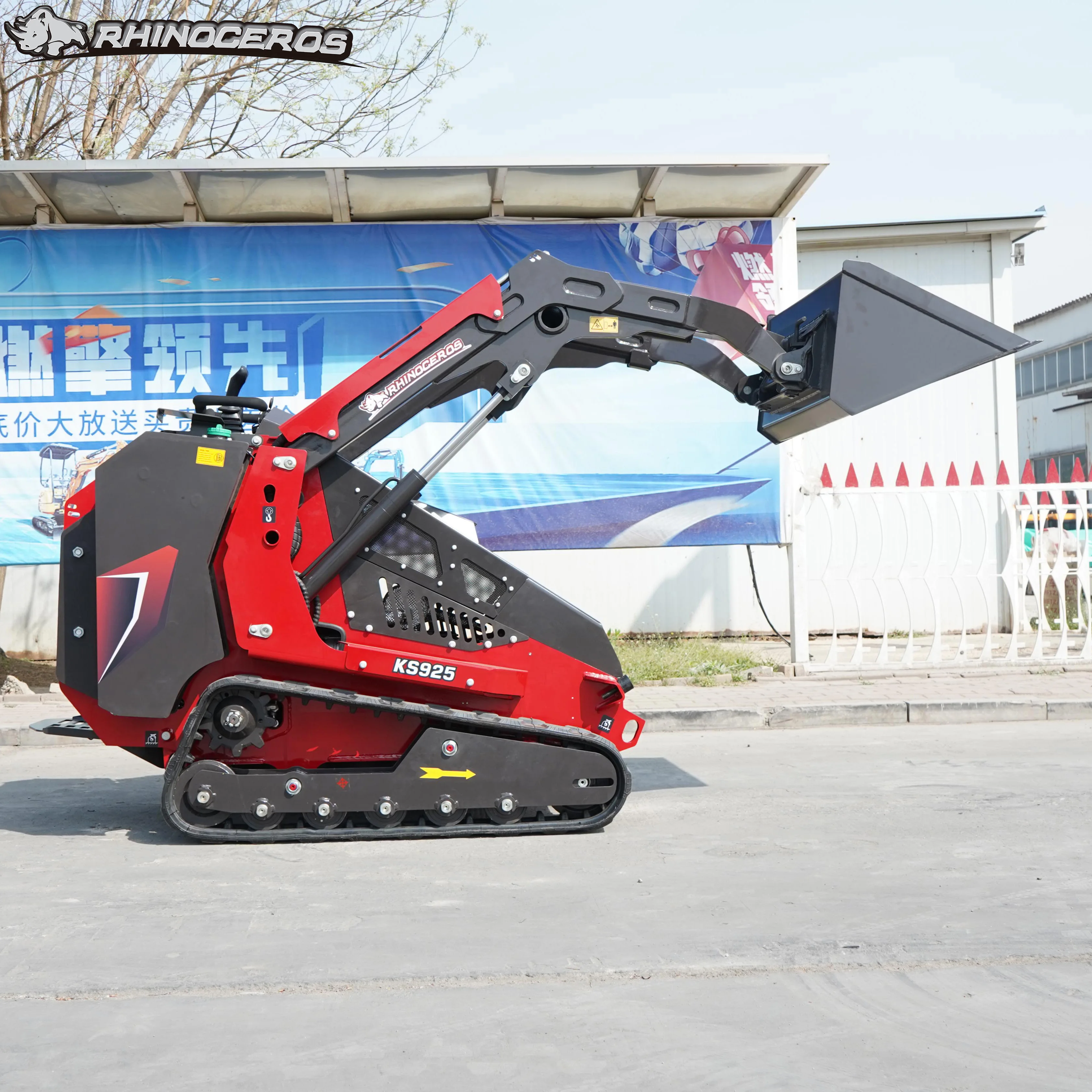 Лидер продаж китайский бренд Rhinoceros KS925 Новый мини-погрузчик с двигателем CE ISO EP Kubota для экспорта