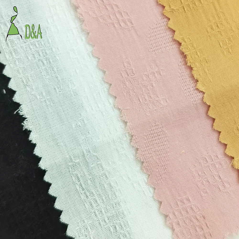 Wholesale Woven Brocade Jacquard Fabric 100%Cotton For Woman Dresses Material