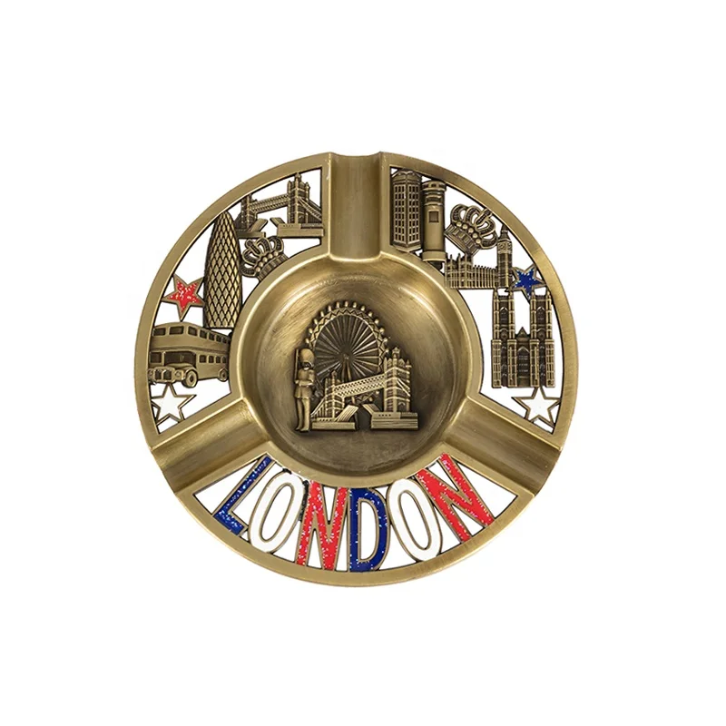 
Customized Embossed Metal Souvenir Ashtray 