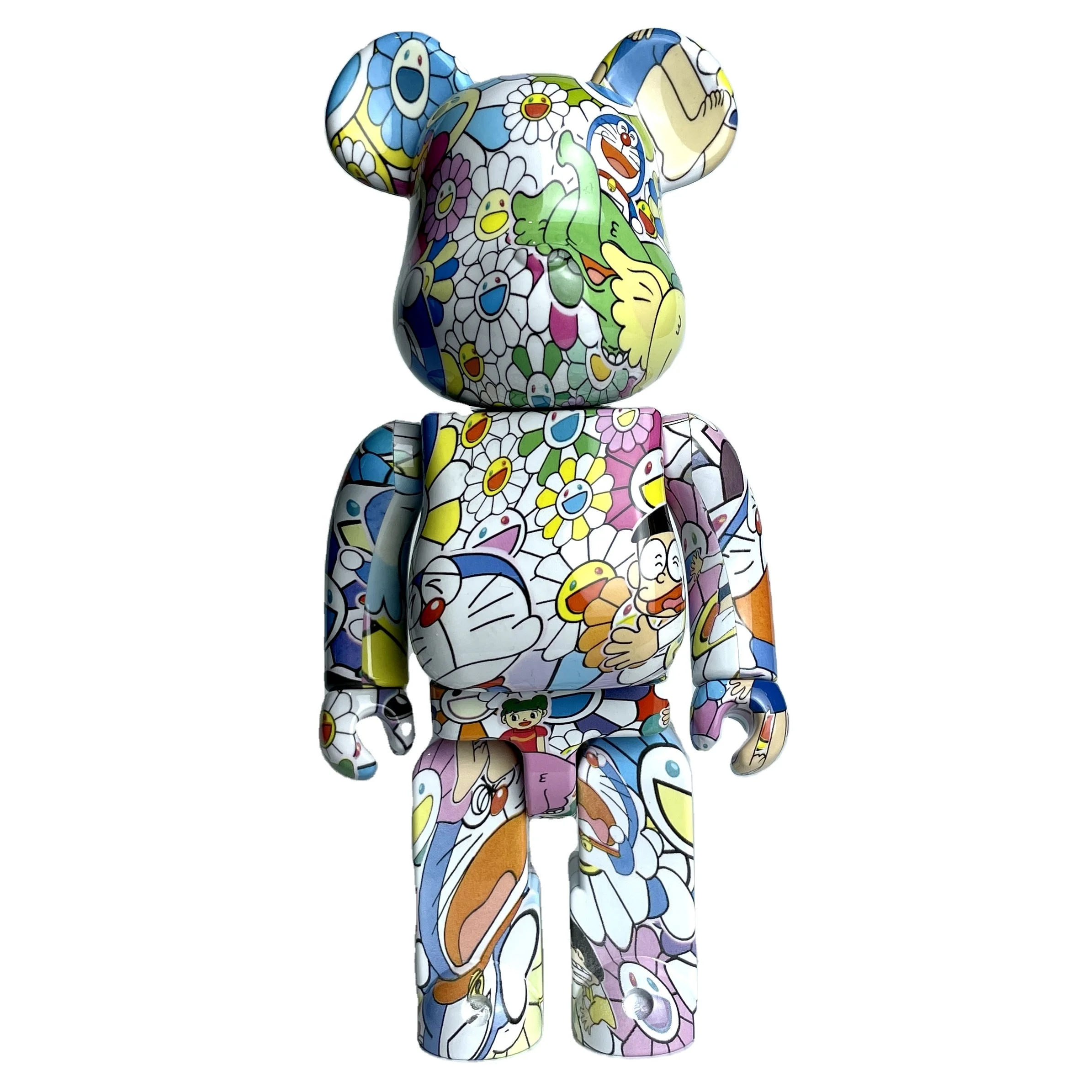 2 Colour 28cm 400% Tide Brand Bearbrick Takash DOB Doraemon ABS Action Figure With Boxed