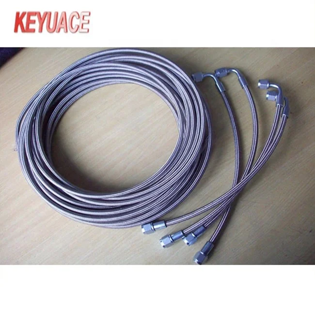 Chemical Pipe PTFE Hose Stainless Steel 304 Braided Metal Hose