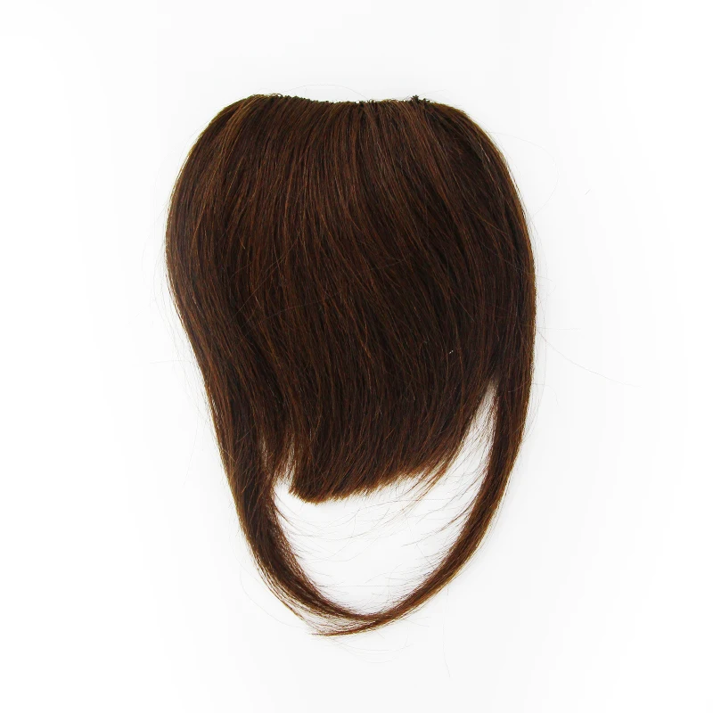 Оптовая продажа, недорогие 100% бразильские человеческие волосы Remy, фронтальные накладные волосы с зажимом для челки, человеческие волосы для наращивания