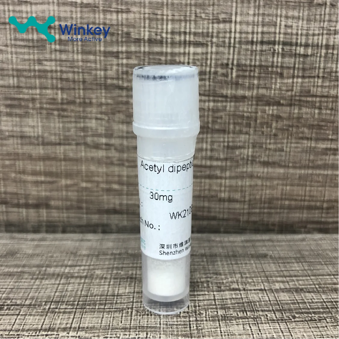 Пептид порошок ацетил dipeptide-1 цетиловый эфир противовоспалительное средство благодаря успокаивающий пептид CAS 196604-48-5