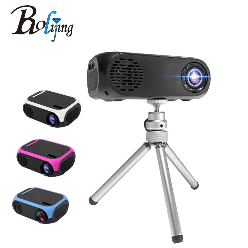 
kids projectors multimedia home cineam eamer blue red 3d lcd led proyector support1080p cheap mini projector 