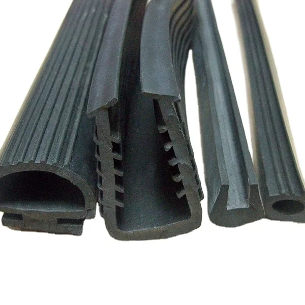 Various types l d u t shaped profile epdm rubber metal edge trim rubber seal strip