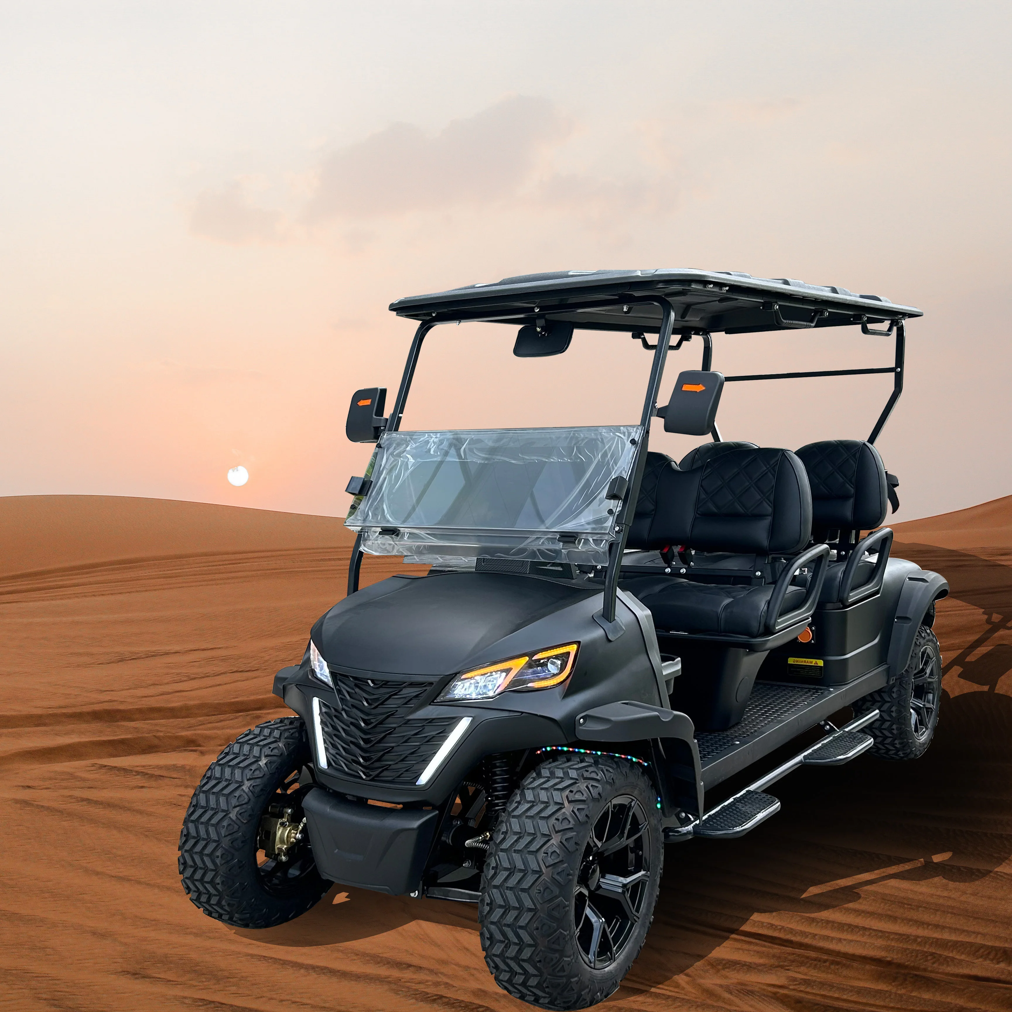 Flexible Travel Vehicle 2 4 6 Seats Golf Cart with Front Disc Rear Drum System Off Road Golf Cart Little Buggy