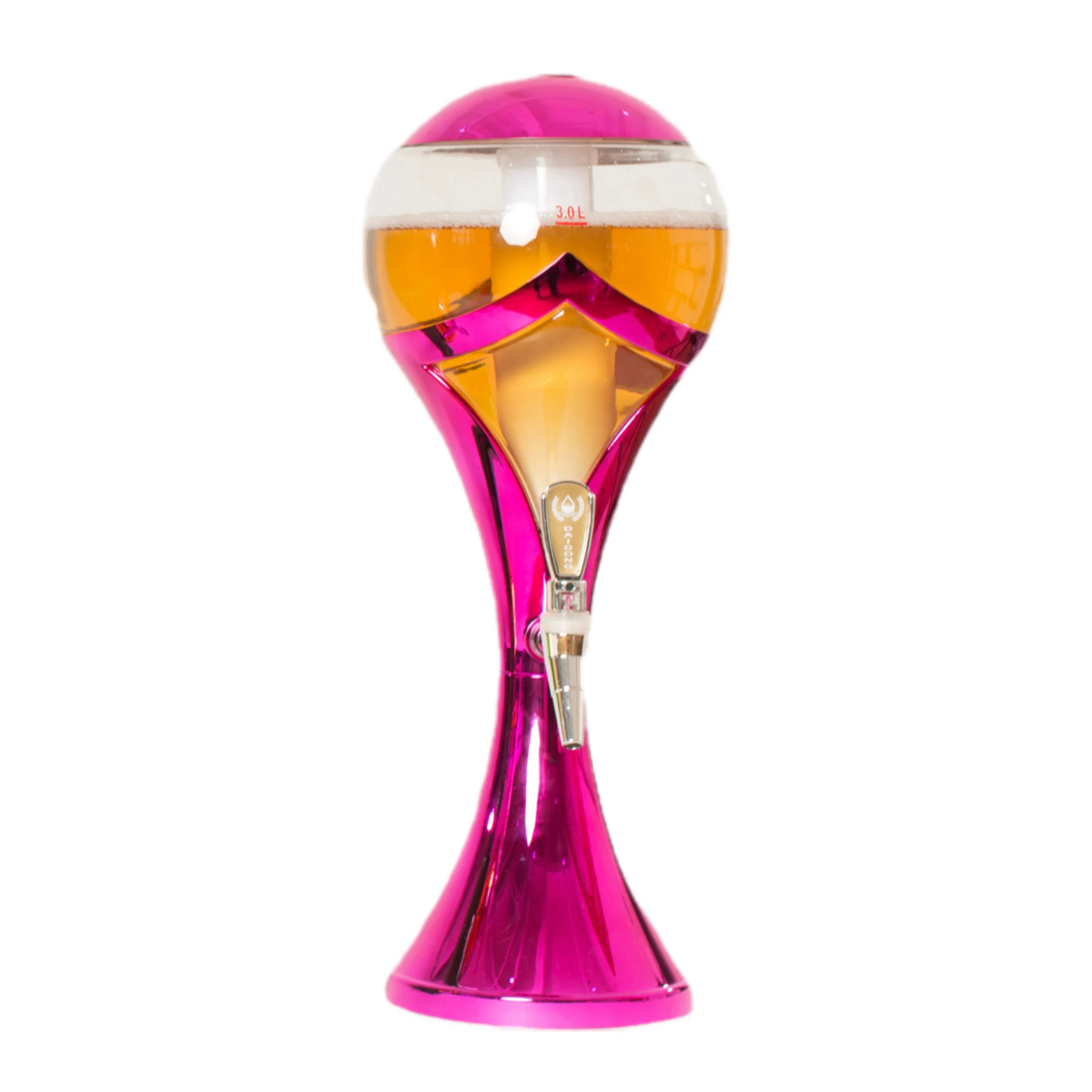 Hot selling style bar Beer Tower 3 litre Hotel supplies Draft Beer Dispenser with tap high quality Plastic Beer Tower