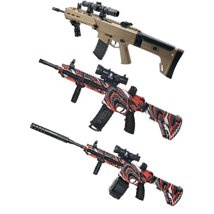 auto electric rainbow anstoy gel ball blaster toy kids water gun game gal jell blaster machine hydro jel blaster bb gun plastic