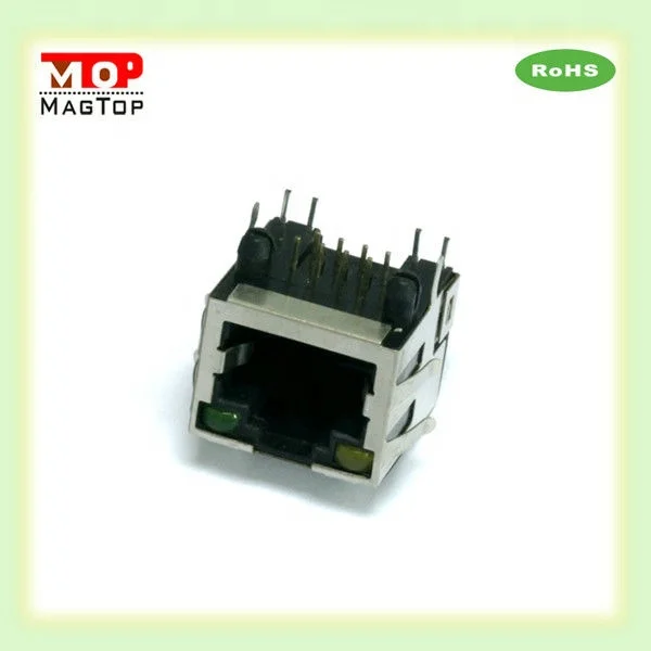  1x1 коннектор rj45 Power Over Ethernet ( PoE ) 10/100BASE-TX RJ45 с магнитным
