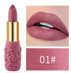 Hot 6 Color Petal-style Lipstick Matte Lipstick Lips Makeup Cosmetics Romantic Beauty Waterproof Lipstick