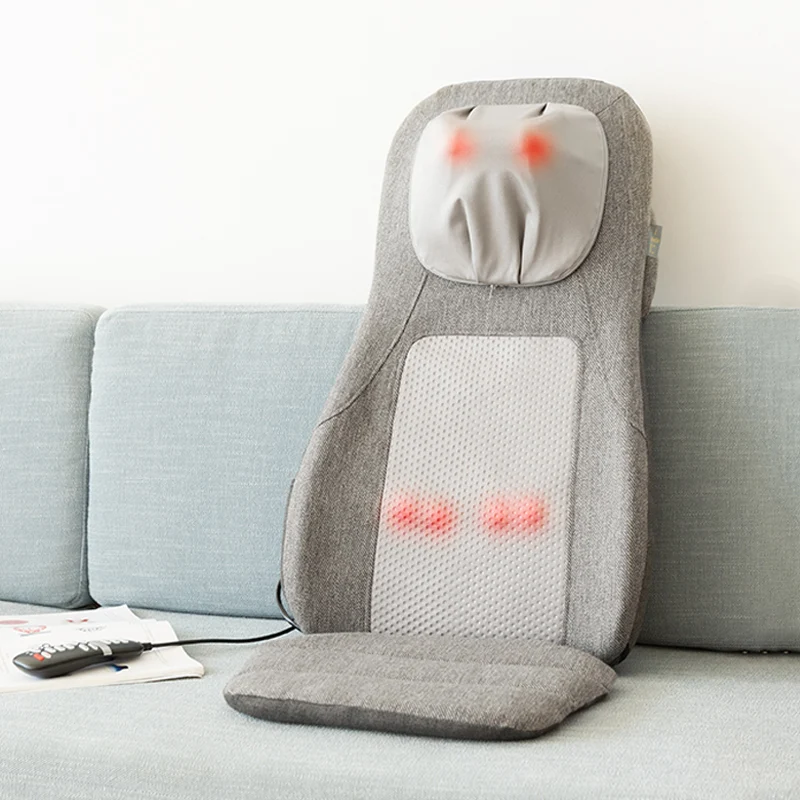 Shiatsu Neck and Heat and Cool Back Massage Cushion Seat Back for Chair Massage Yoga Mat Car Electric Vibration Butt Home Sale