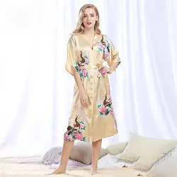 Sleepwear For Sexy Women Sexy New Arrival Custom Long Sleeve Ruffle Pink Nightgown For Silk Night Dress Pajama