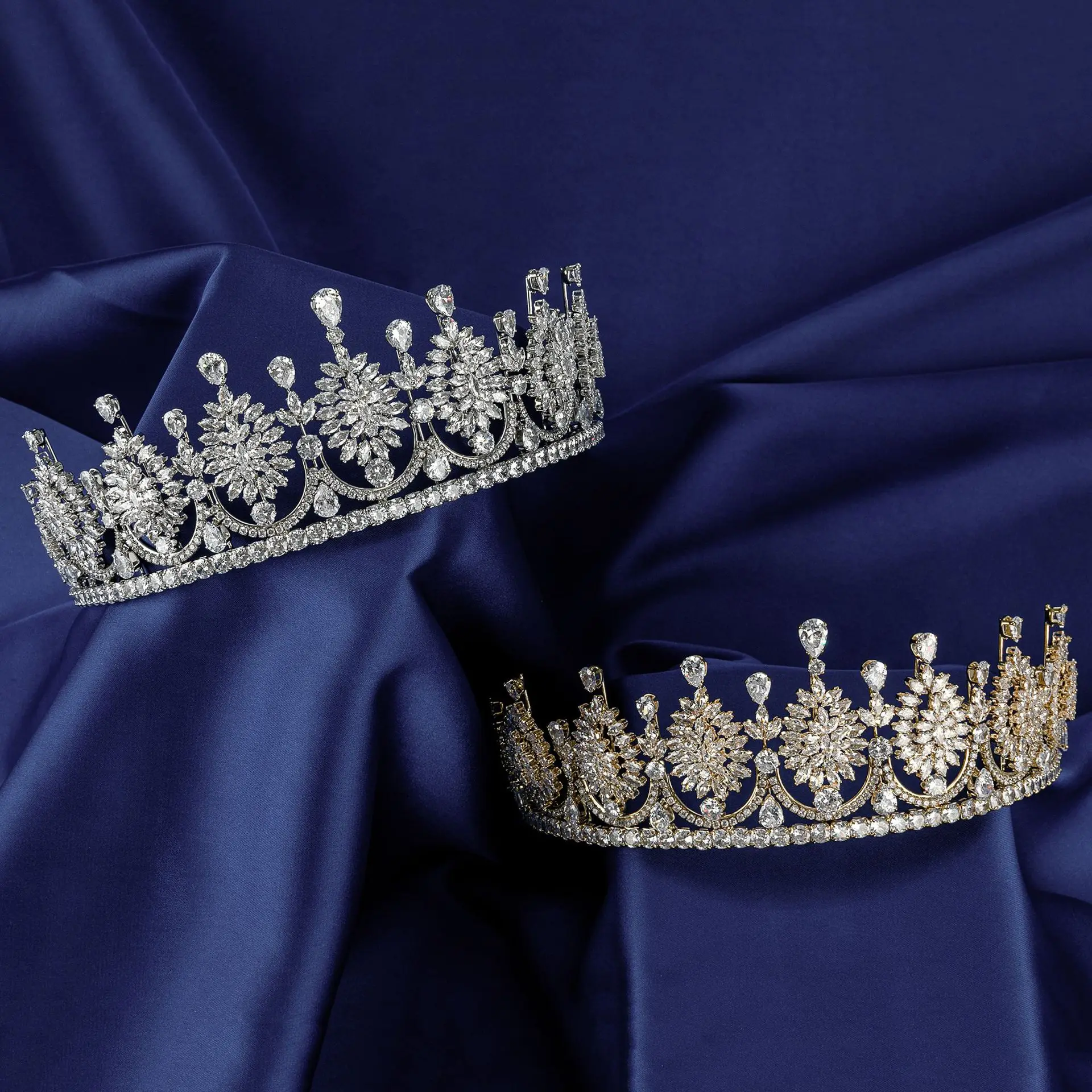 Wedding Bridal CZ Tiaras Zircon Princess pageant Crown Bride Party Prom Hair Accessories